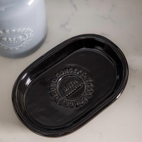 BARNES 5'Lİ KUTULU BANYO SETİ PARLAK SİYAH