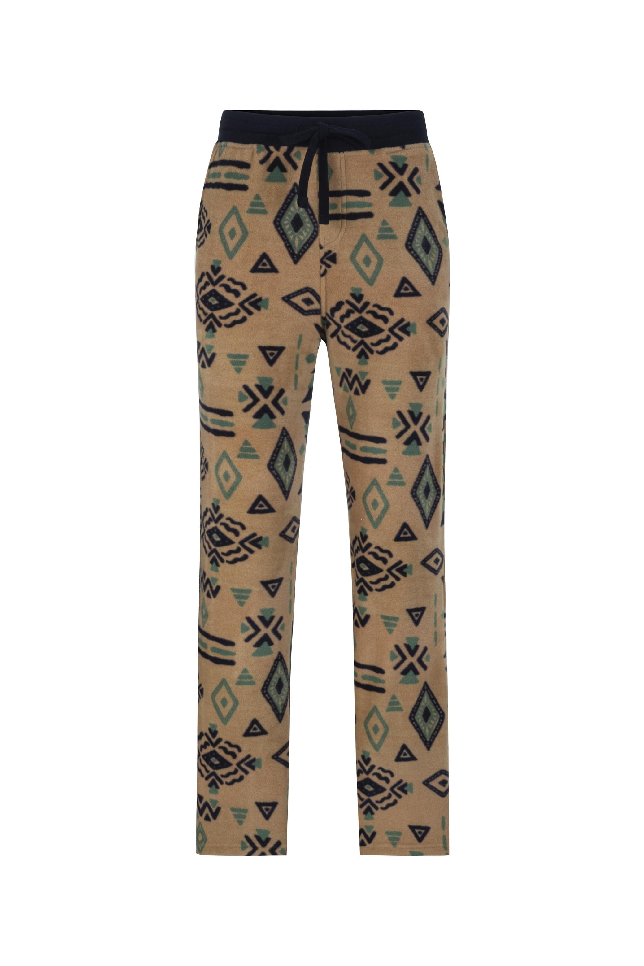 RAHAT KESİM DESENLİ POLAR PİJAMA ALTI