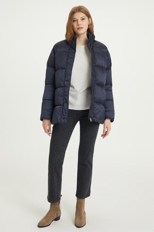  DİK YAKA KAPİTONE MONT