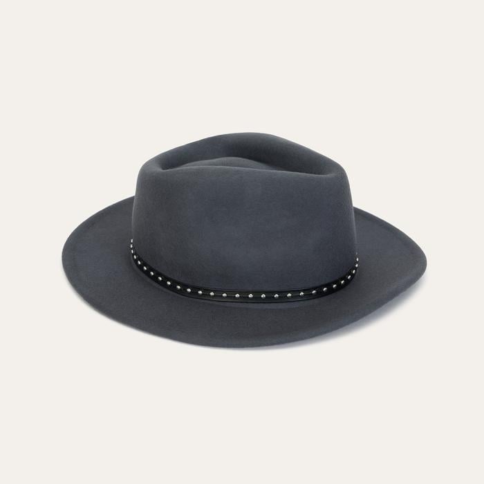 İŞLEMELİ YÜN FÖTR ŞAPKA