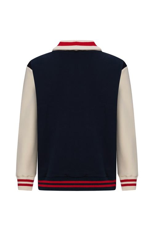  KOLEJ MODEL NAKIŞLI OVERSIZE SWEATSHIRT