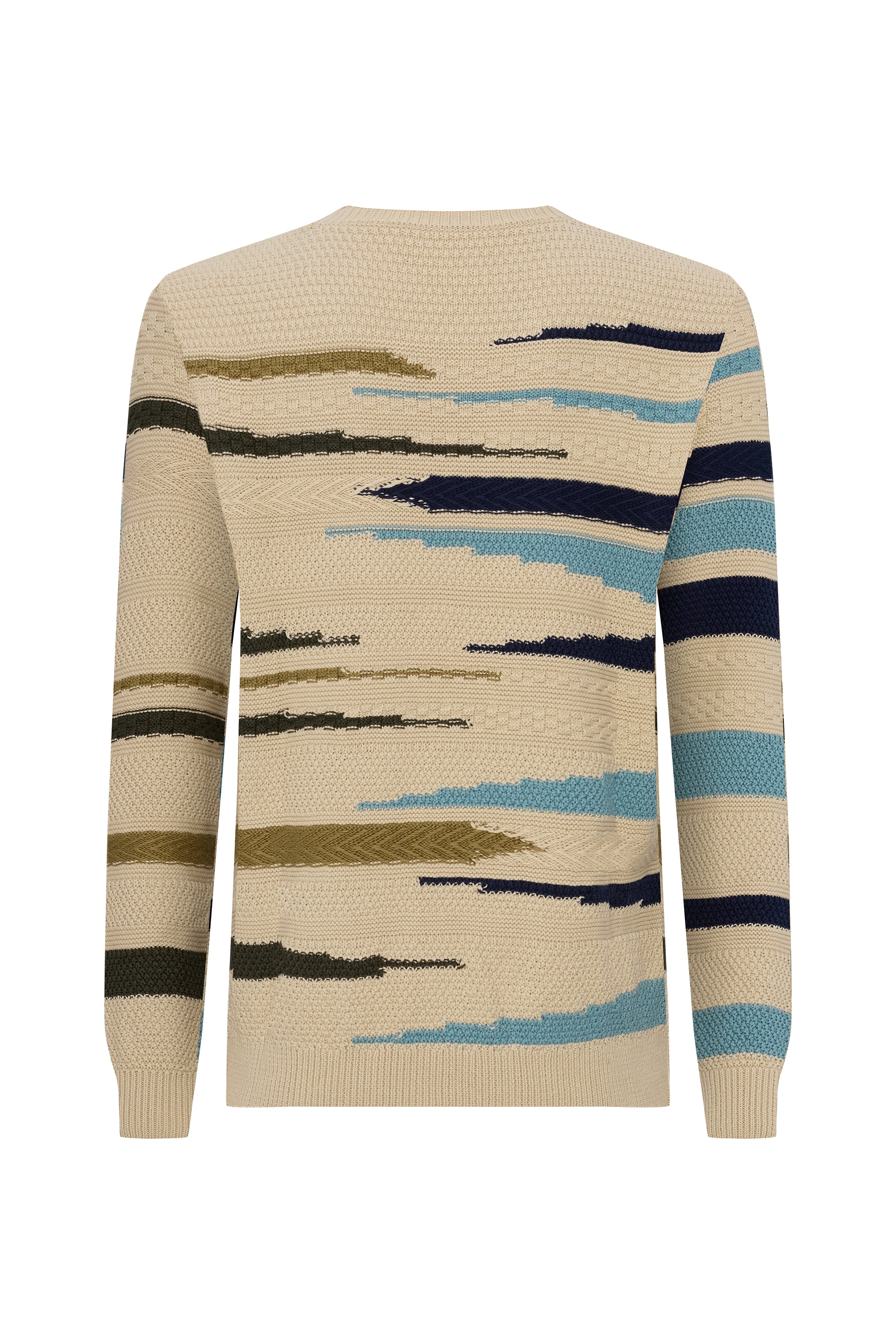 DESENLİ JAKARLI LOOSE FIT KAZAK