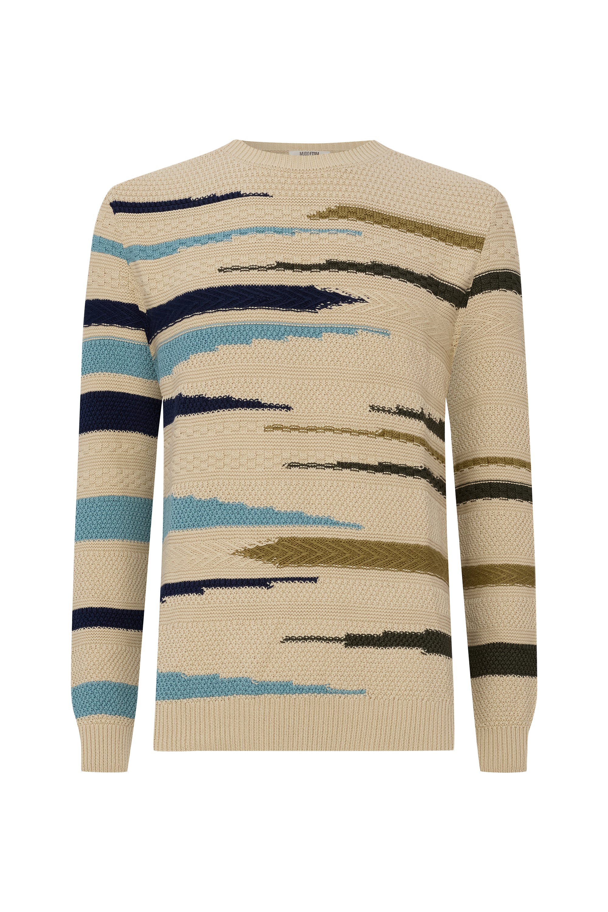 DESENLİ JAKARLI LOOSE FIT KAZAK