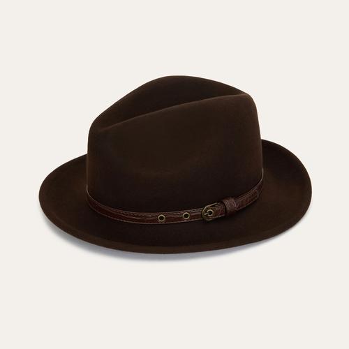 KEMER DETAYLI YÜN FÖTR ŞAPKA