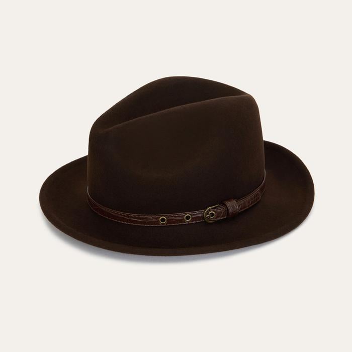 KEMER DETAYLI YÜN FÖTR ŞAPKA