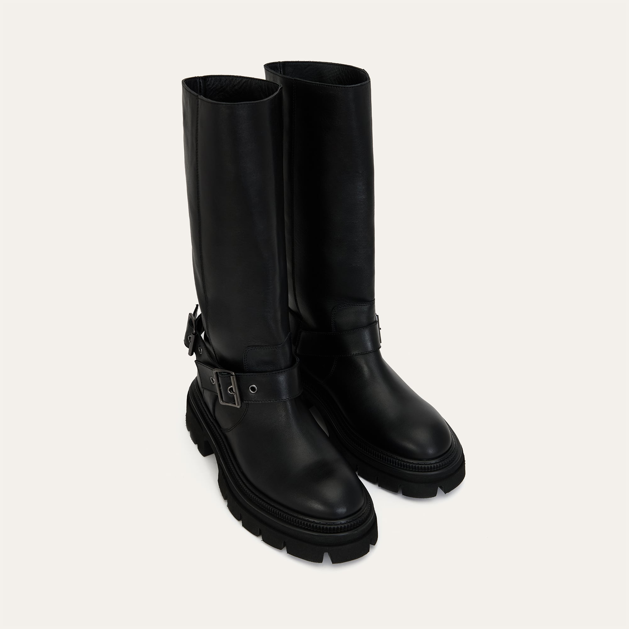 HAKİKİ DERİ KEMER DETAYLI ÇİZME