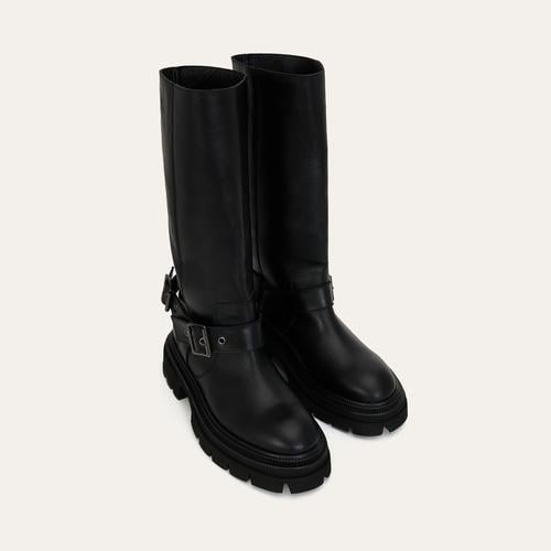 HAKİKİ DERİ KEMER DETAYLI ÇİZME