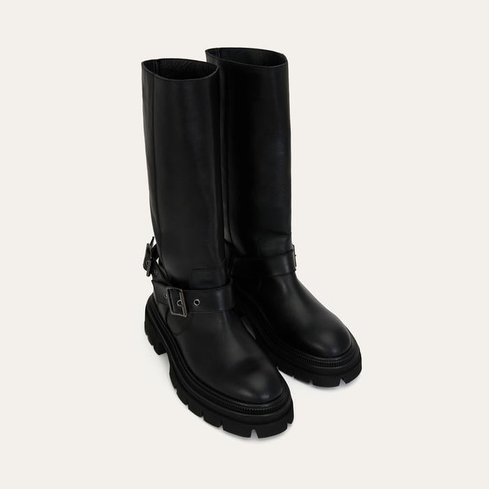 HAKİKİ DERİ KEMER DETAYLI ÇİZME