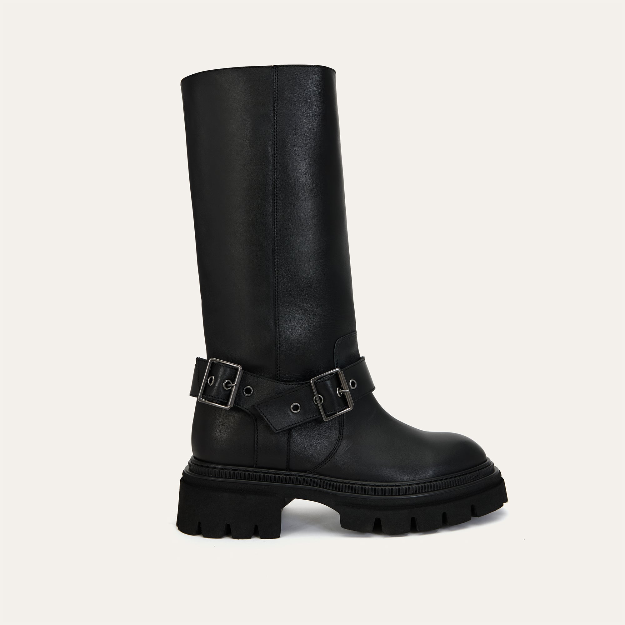 HAKİKİ DERİ KEMER DETAYLI ÇİZME