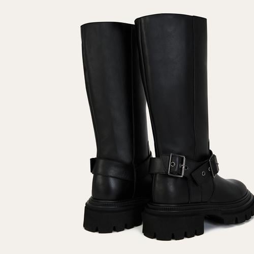 HAKİKİ DERİ KEMER DETAYLI ÇİZME