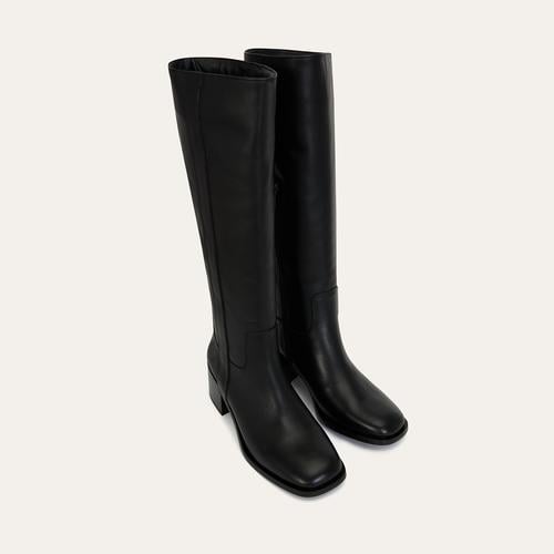 HAKİKİ DERİ KISA TOPUKLU ÇİZME