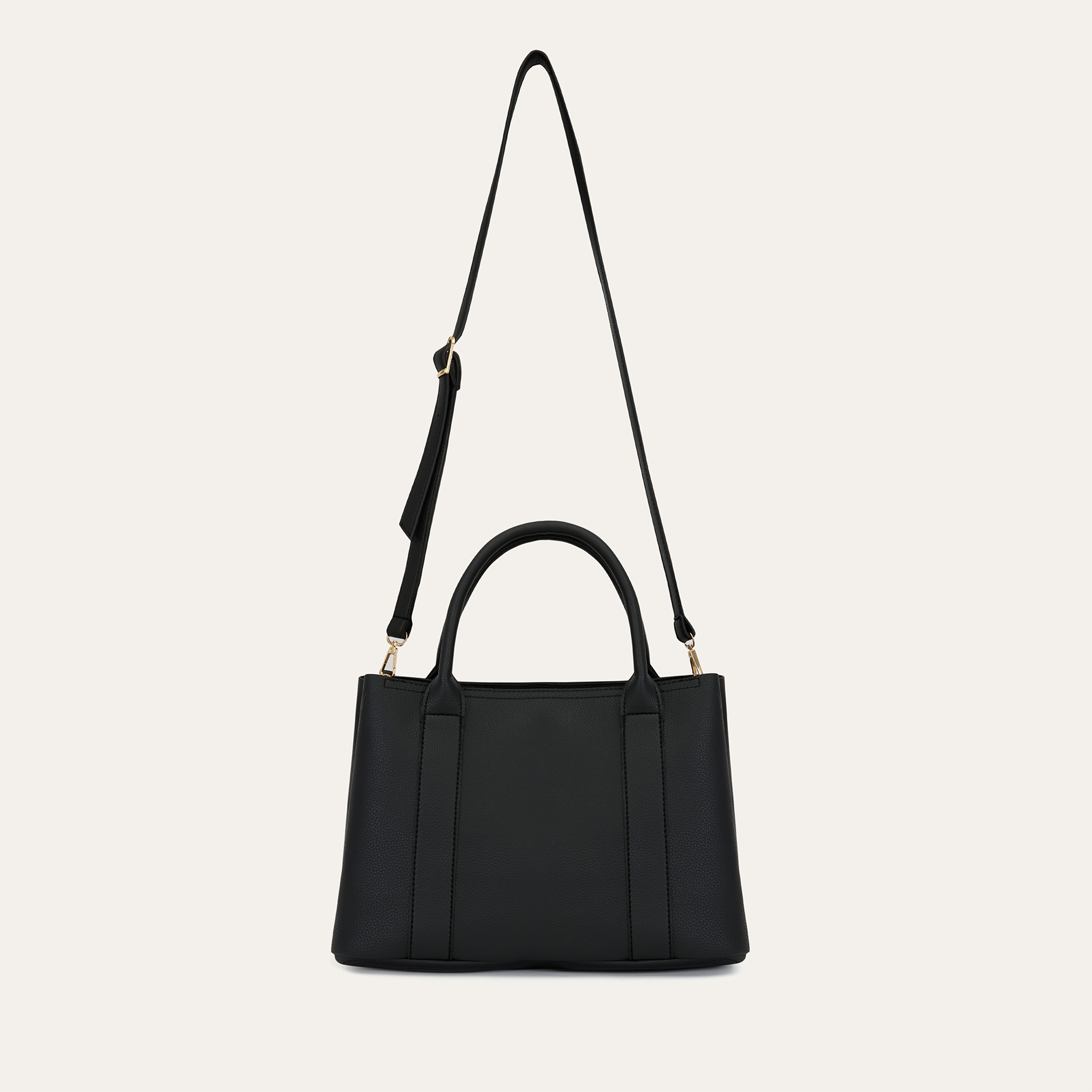 DERİ GÖRÜNÜMLÜ TOTE OMUZ ÇANTASI