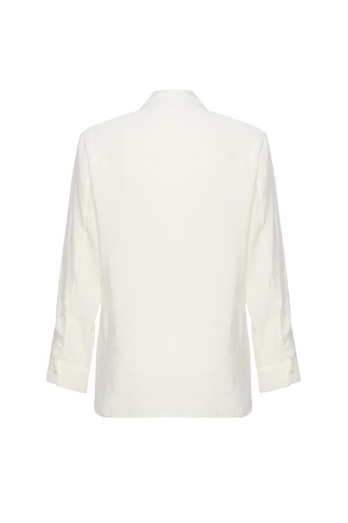  BAĞLAMA DETAYLI MODAL GÖMLEK