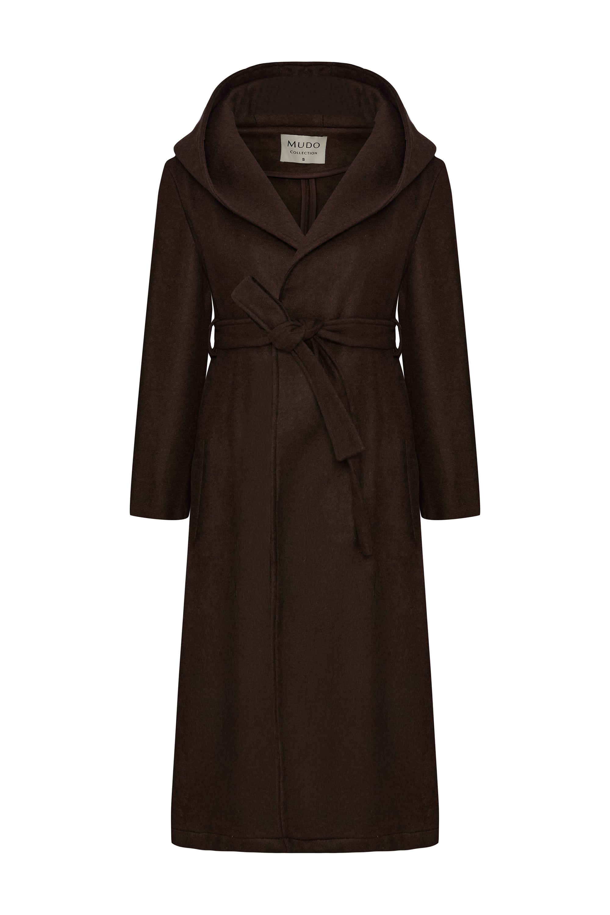 KAPÜŞONLU KUŞAKLI UZUN KAŞE KABAN