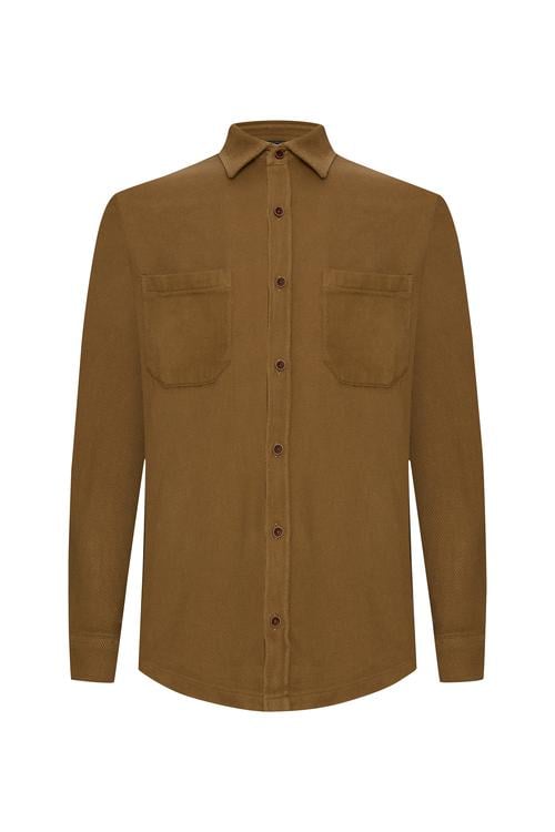 COMFORT FIT ÇİFT CEPLİ UZUN KOLLU GÖMLEK