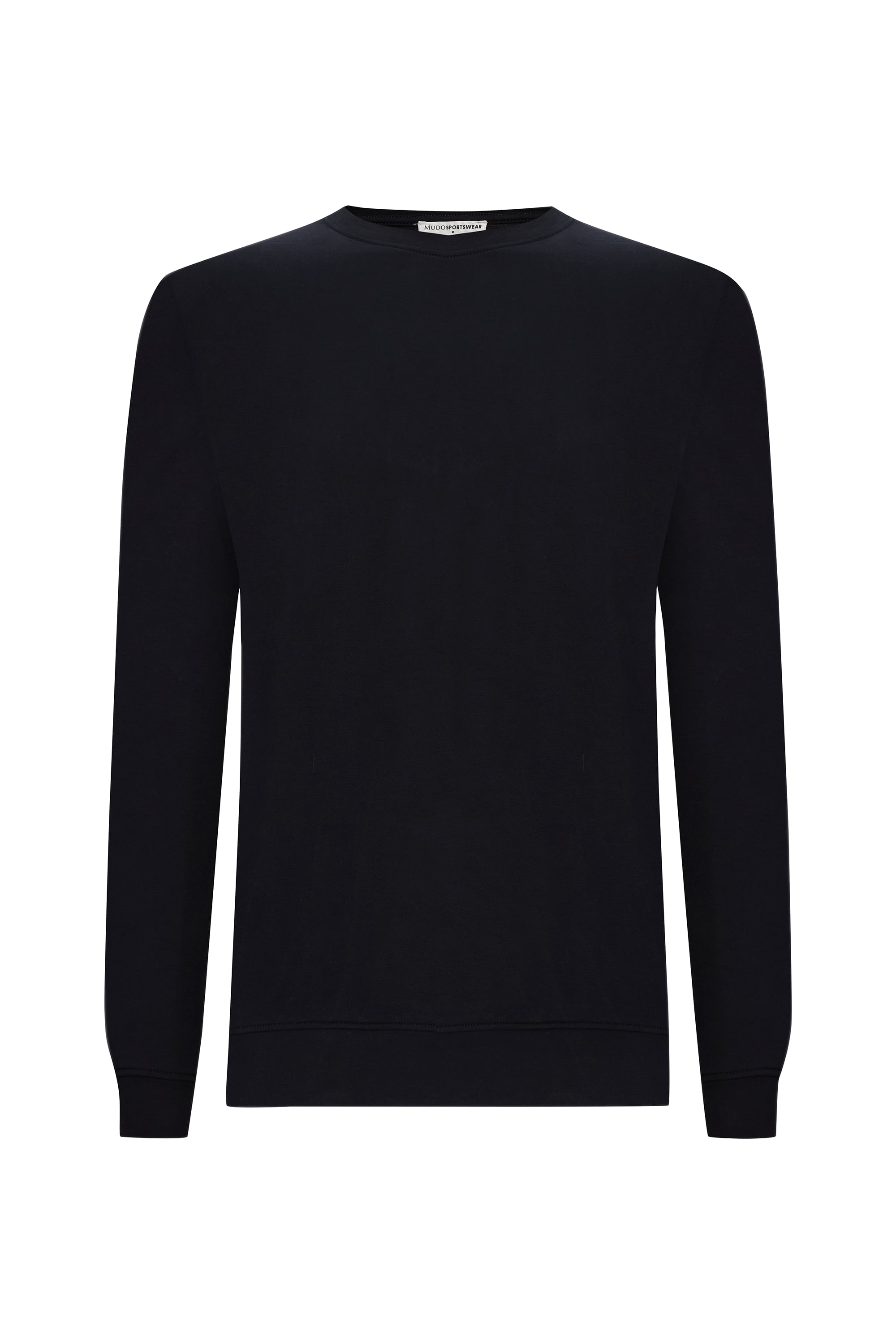 MODAL KARIŞIMLI BİSİKLET YAKA UZUN KOLLU T-SHIRT