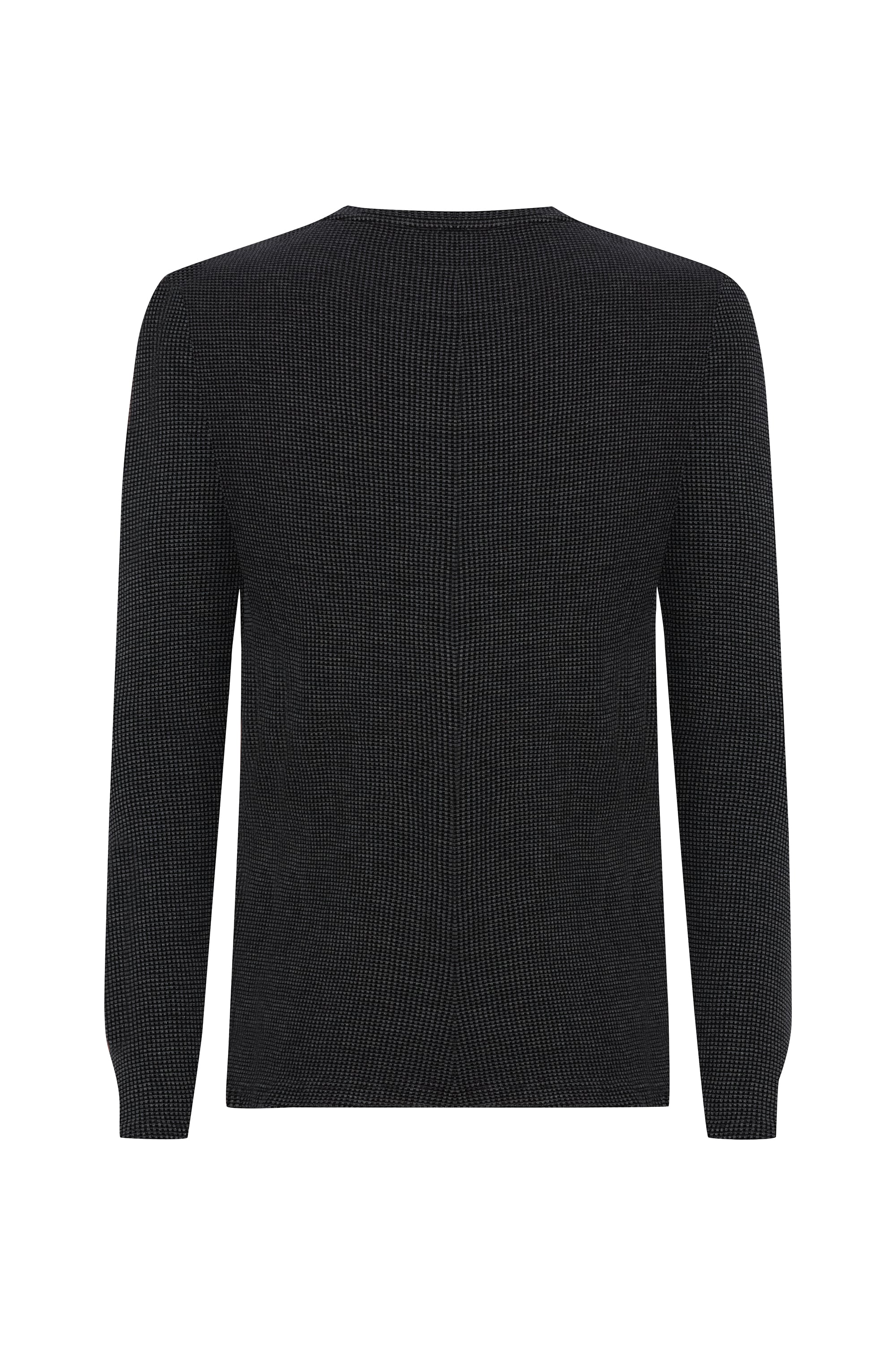 DOKULU BİSİKLET YAKA SWEATSHIRT