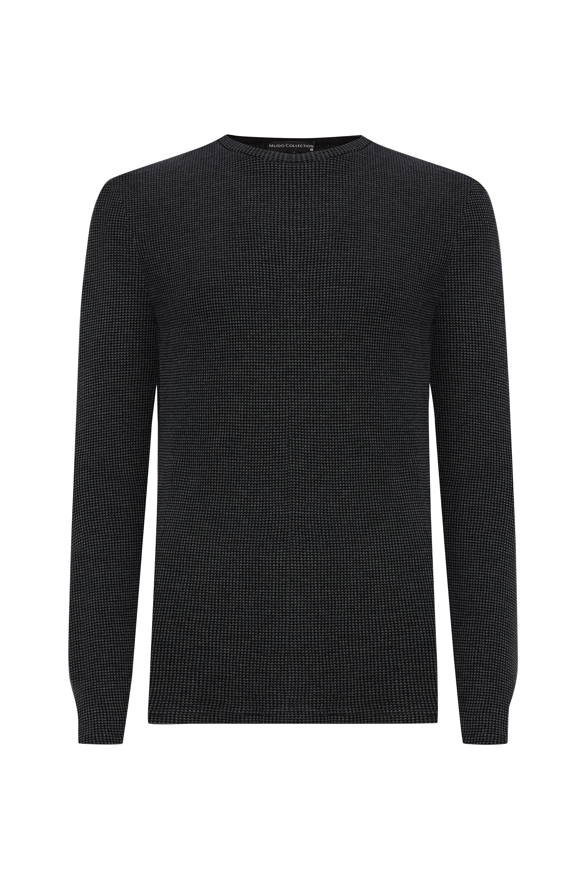 DOKULU BİSİKLET YAKA SWEATSHIRT