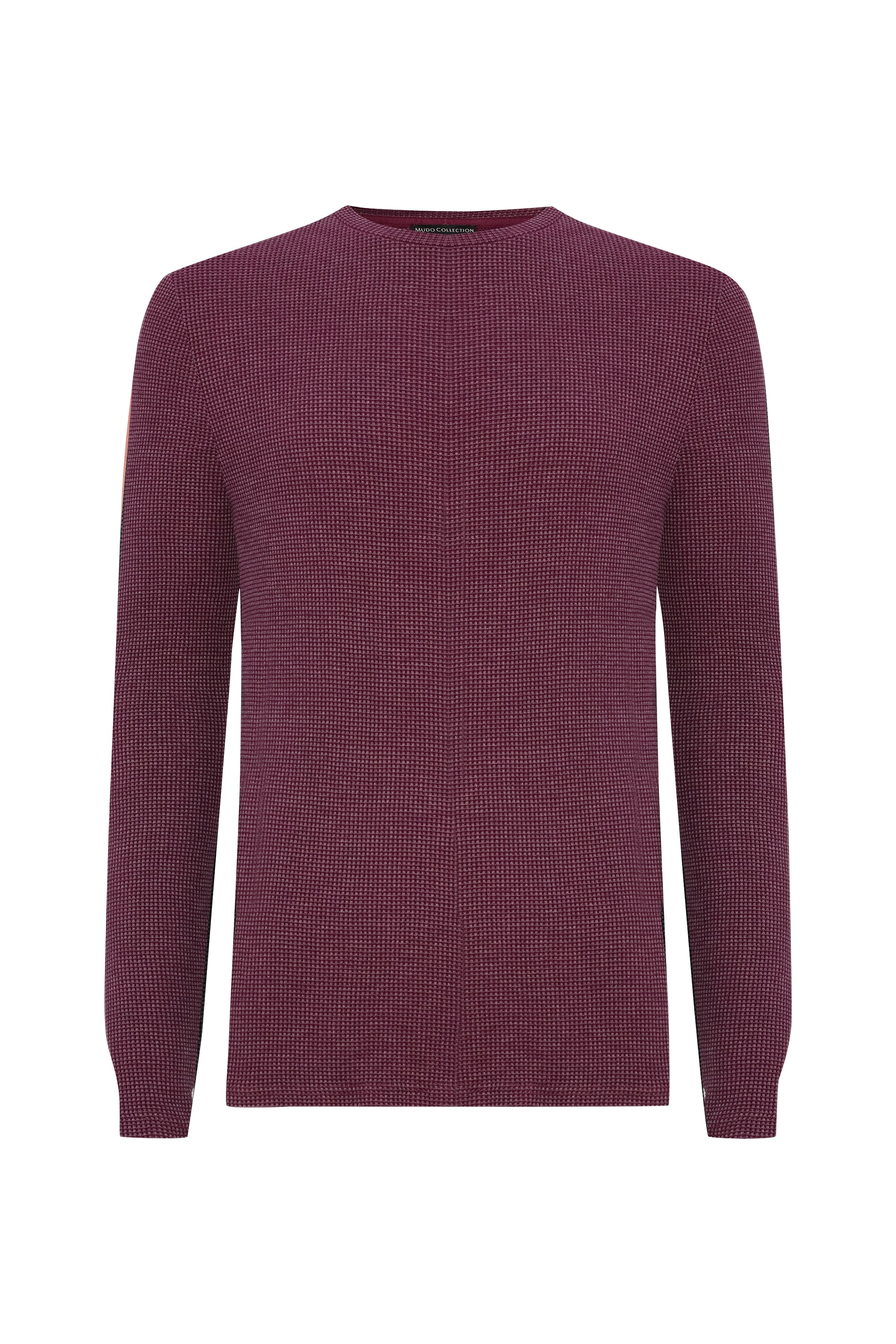 DOKULU BİSİKLET YAKA SWEATSHIRT