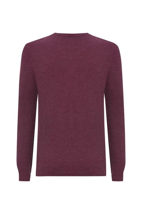  DOKULU BİSİKLET YAKA SWEATSHIRT