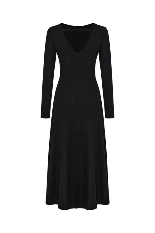  FİTİLLİ KLOŞ MİDİ ELBİSE