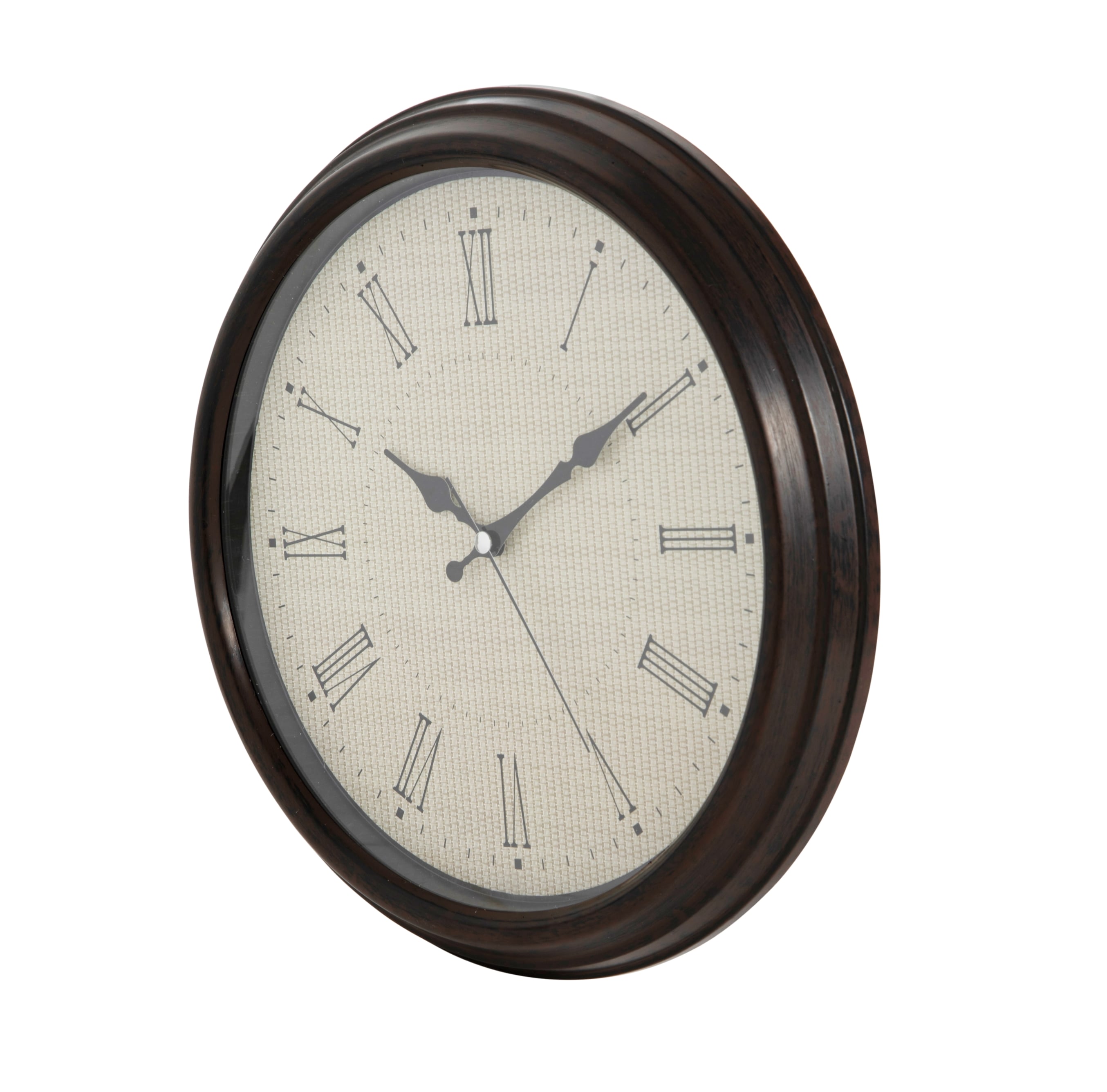 WICKER DUVAR SAATİ KAHVERENGİ 33CM