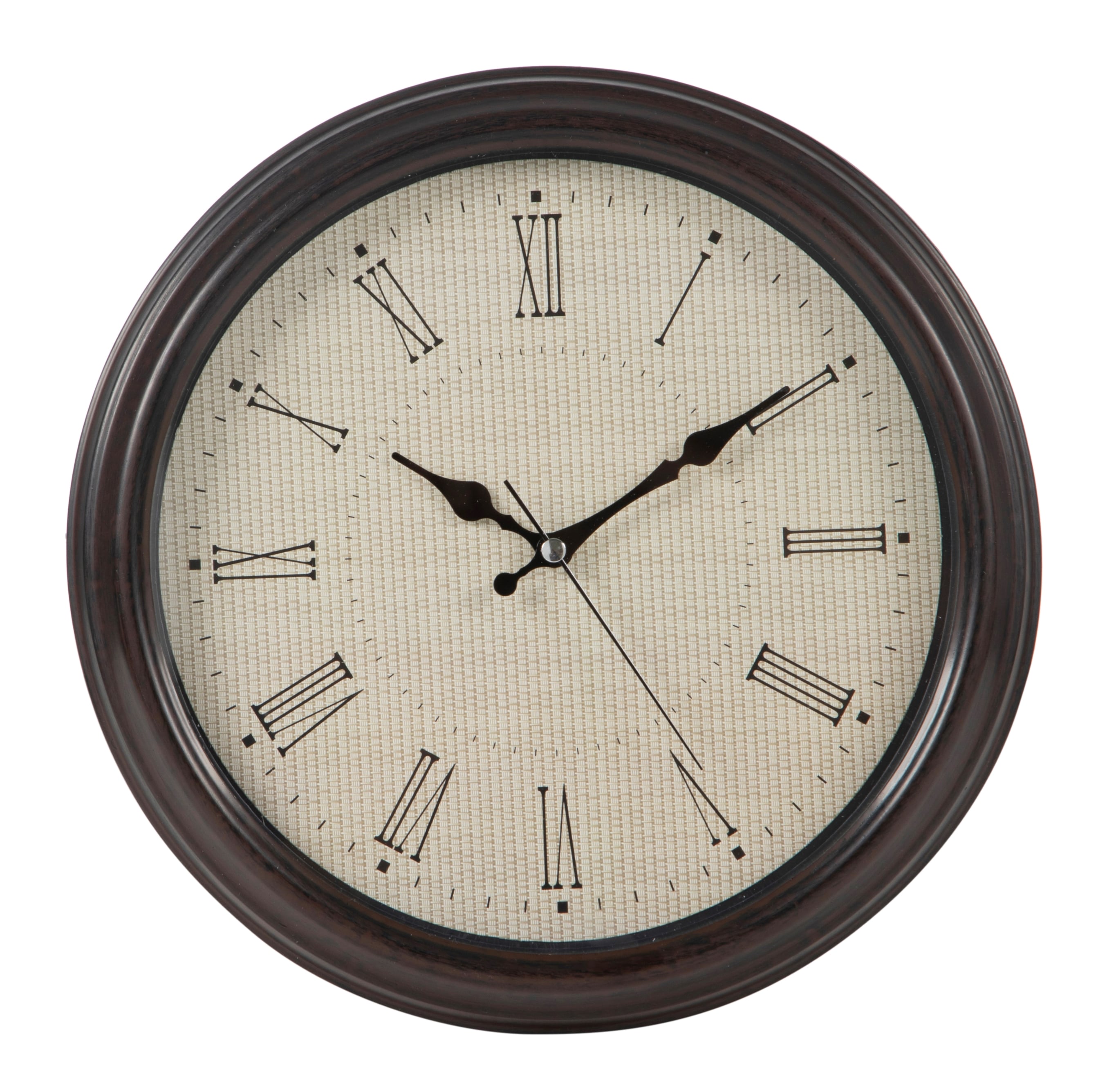 WICKER DUVAR SAATİ KAHVERENGİ 33CM