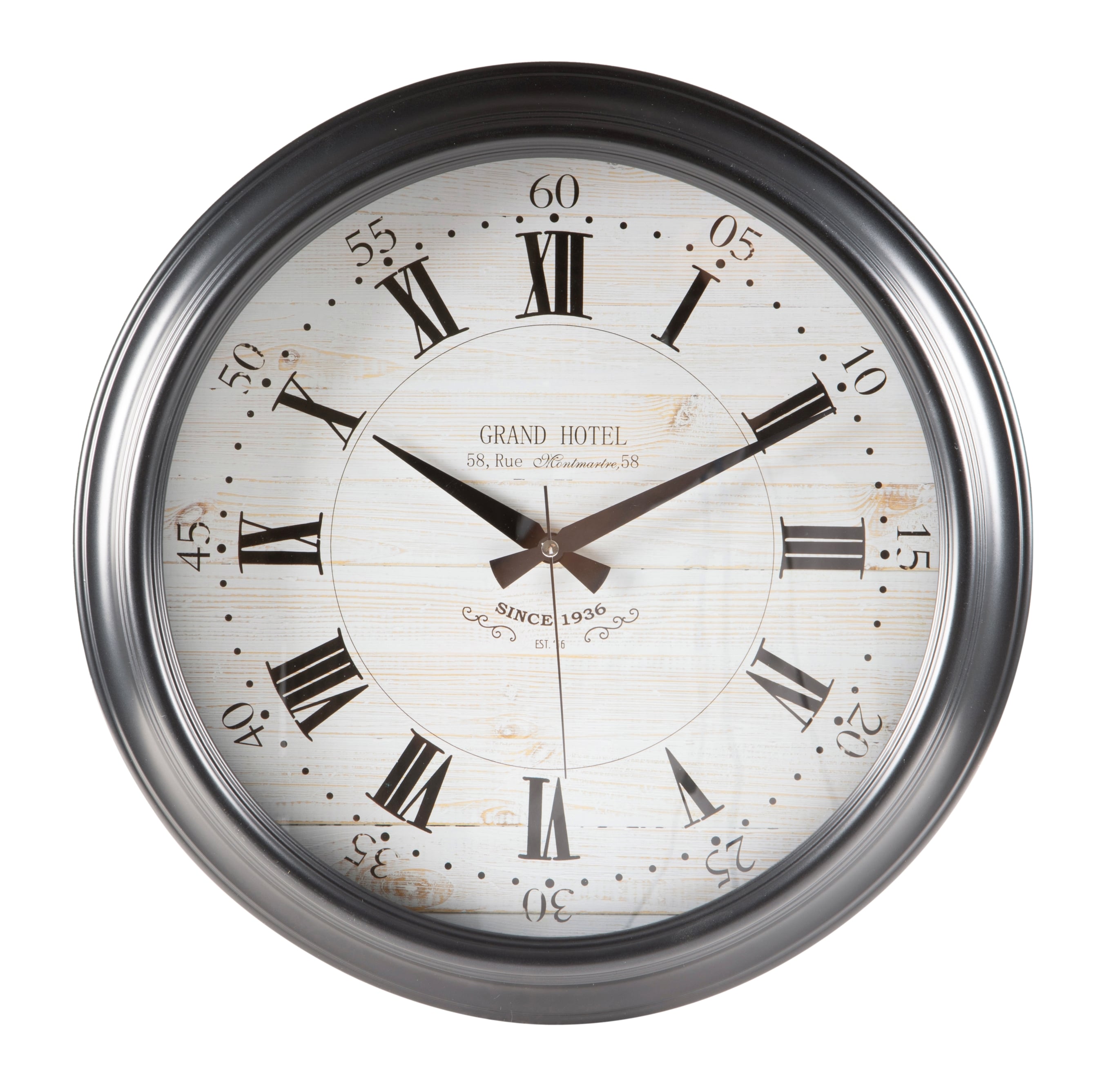 GRAND HOTEL DUVAR SAATİ SİYAH 46CM