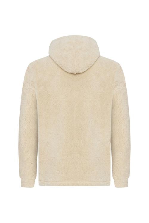  KAPÜŞONLU FERMUAR YAKA PELÜŞ SWEATSHIRT