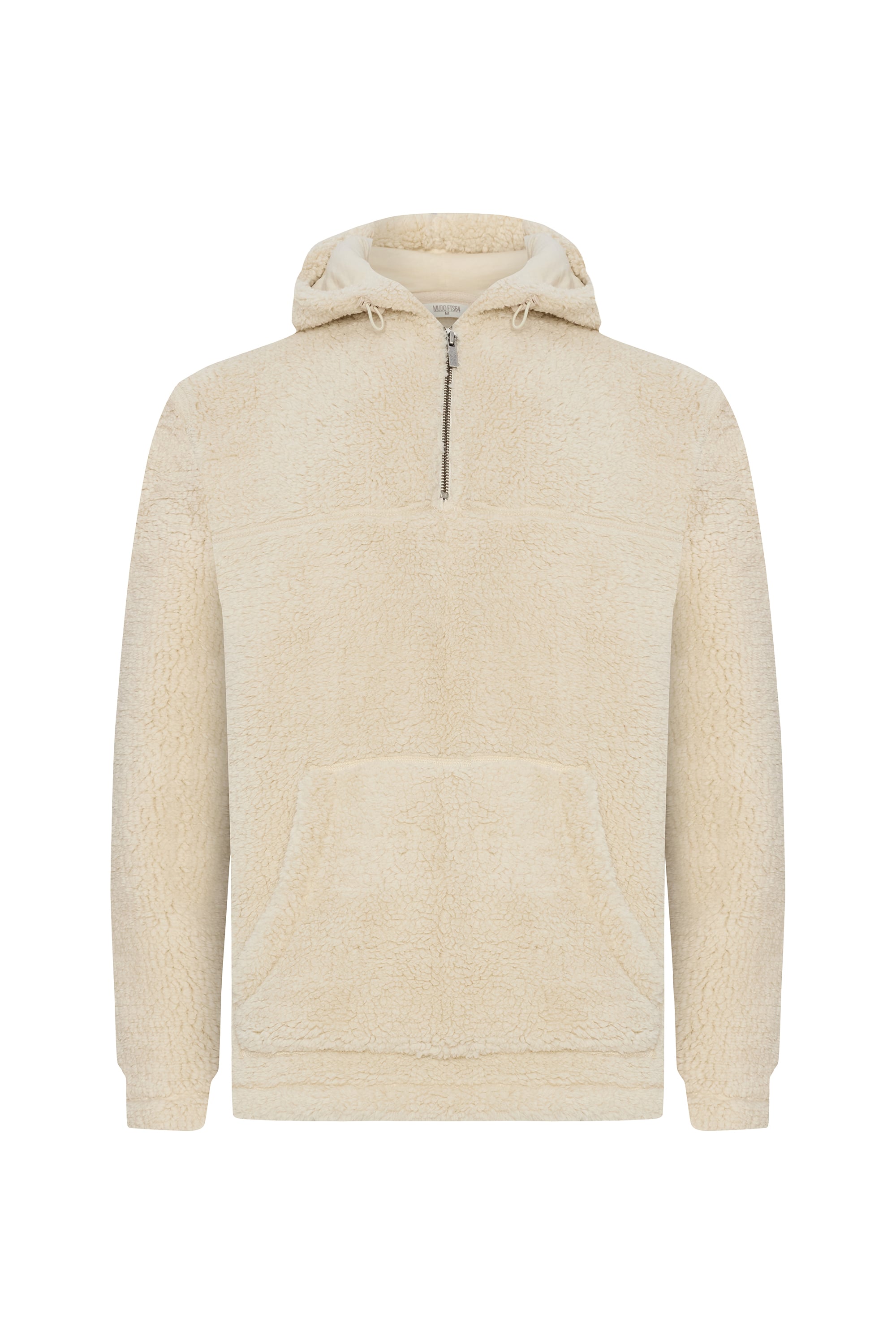 KAPÜŞONLU FERMUAR YAKA PELÜŞ SWEATSHIRT