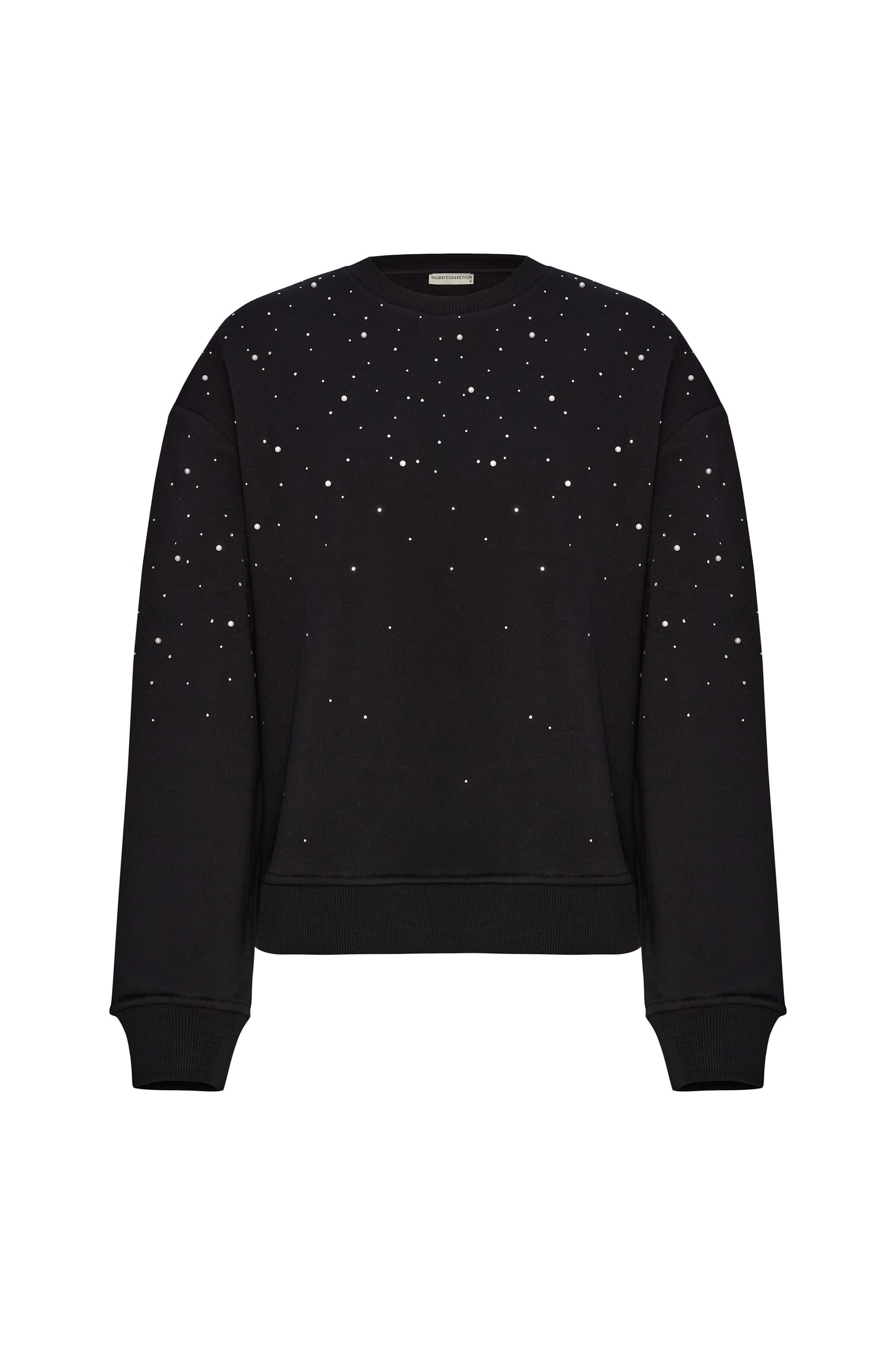 TAŞ İŞLEMELİ LOOSE FIT SWEATSHIRT