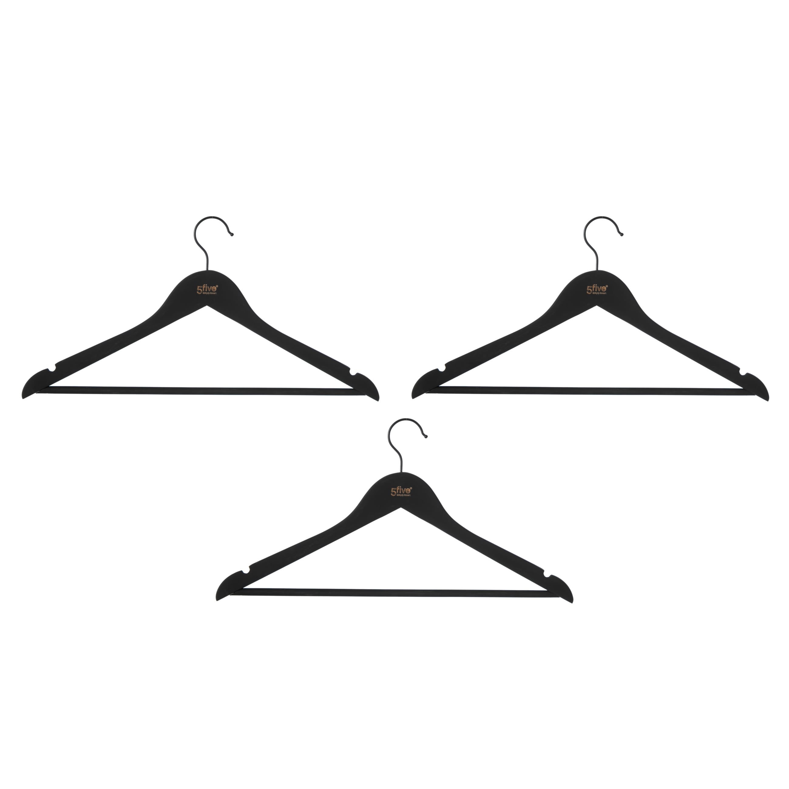 5FIVE BOHO 3'LÜ KAYMAZ ASKI SETİ SİYAH