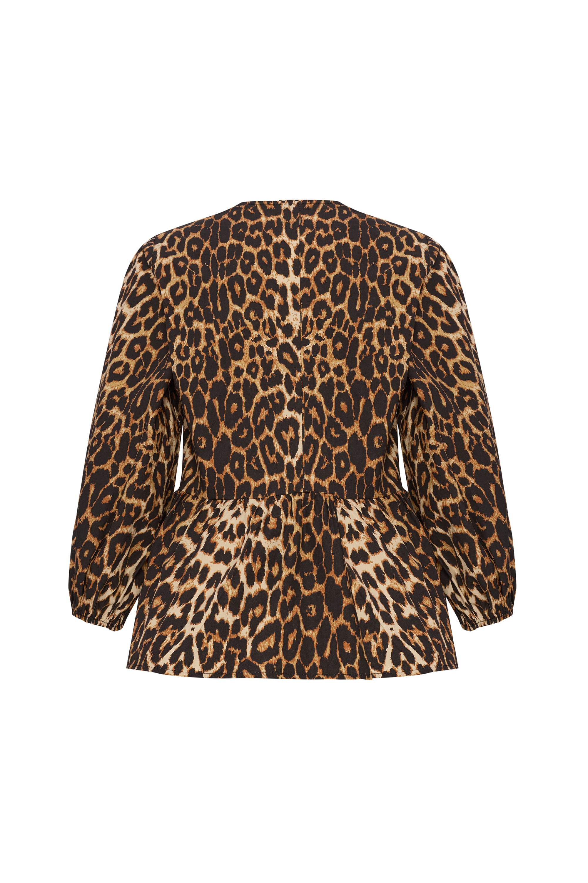 LEOPAR BASKILI BAĞLAMA DETAYLI BLUZ