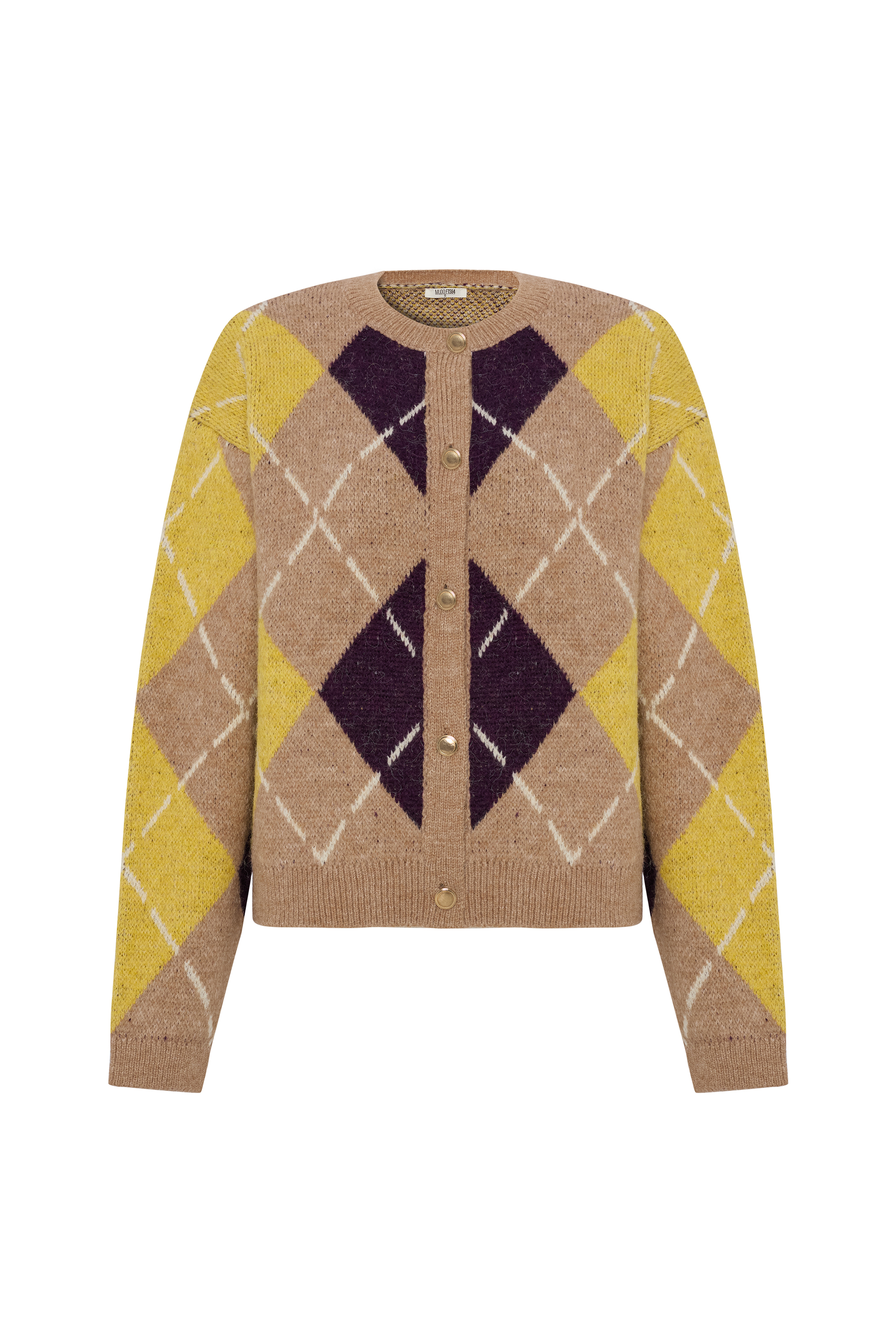 BAKLAVA DESENLİ JAKARLI LOOSE FIT HIRKA