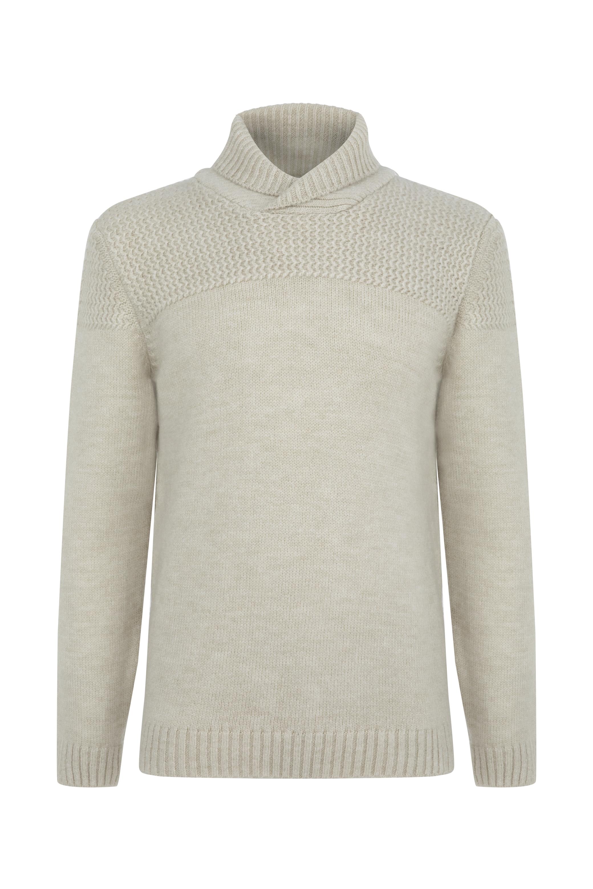 MELANJLI ŞAL YAKA TRİKO KAZAK