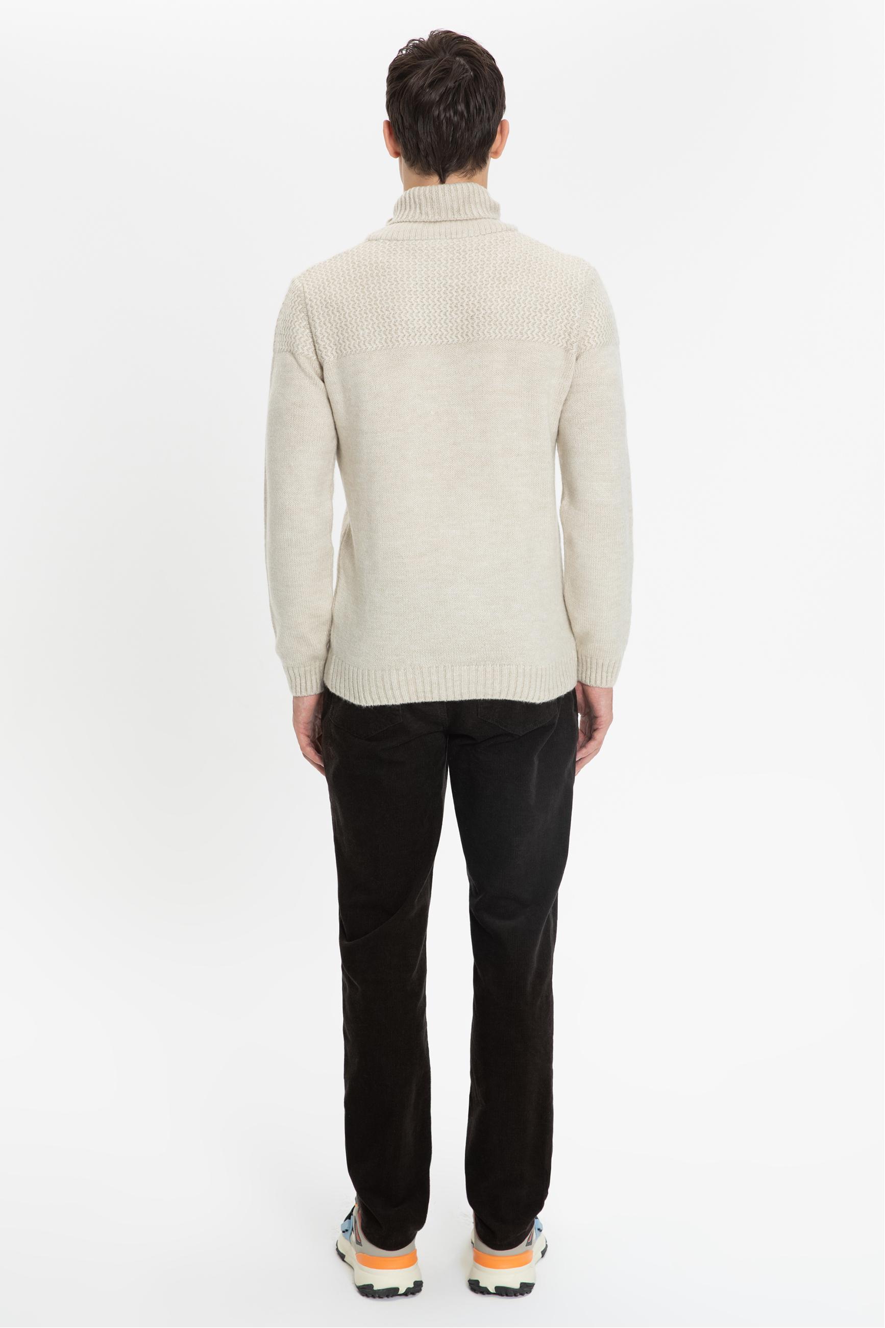 MELANJLI ŞAL YAKA TRİKO KAZAK