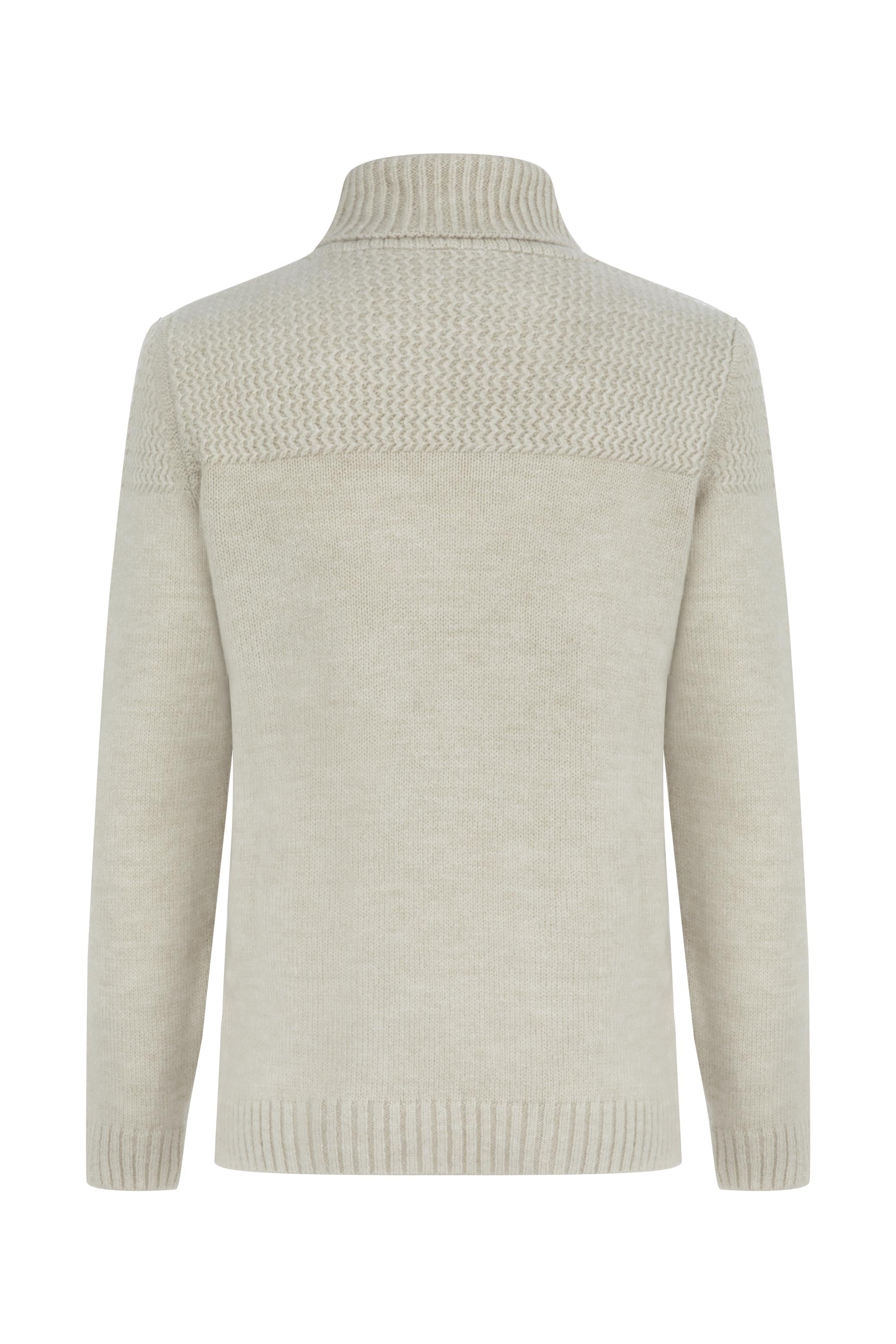 MELANJLI ŞAL YAKA TRİKO KAZAK