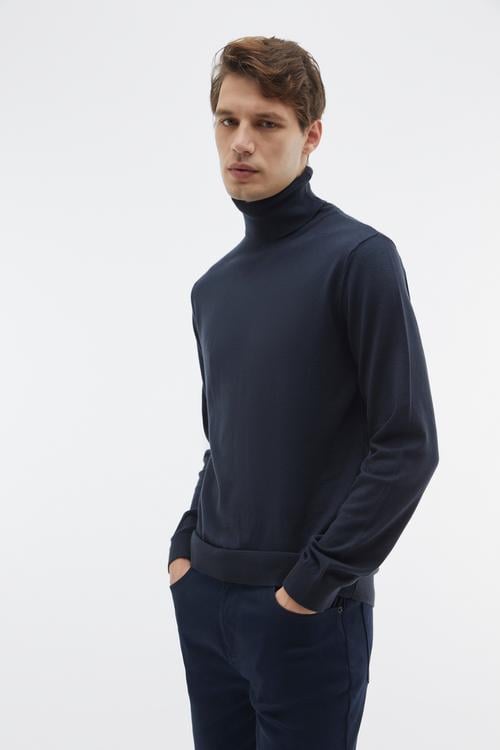 BALIKÇI YAKA TRİKO KAZAK