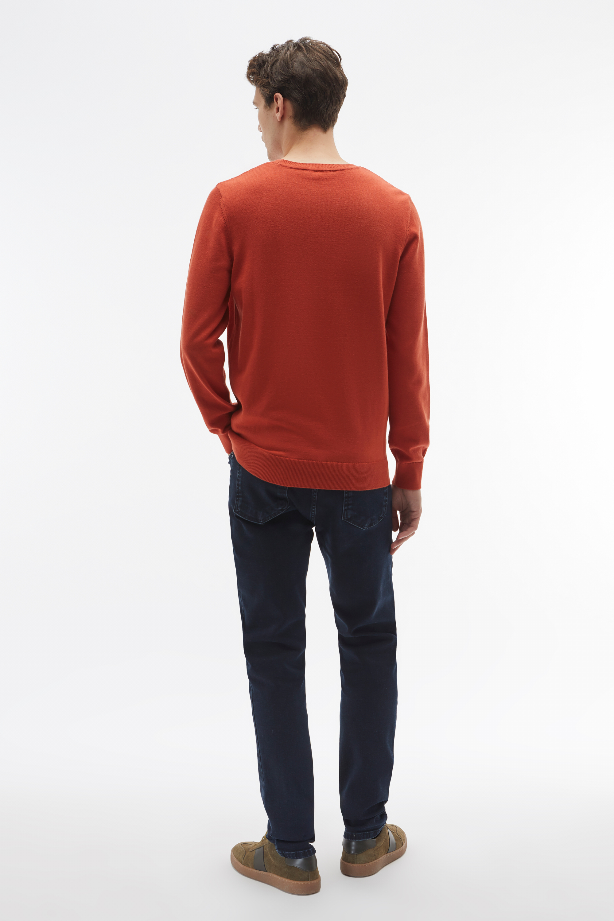 BİSİKLET YAKA UZUN KOLLU KAZAK