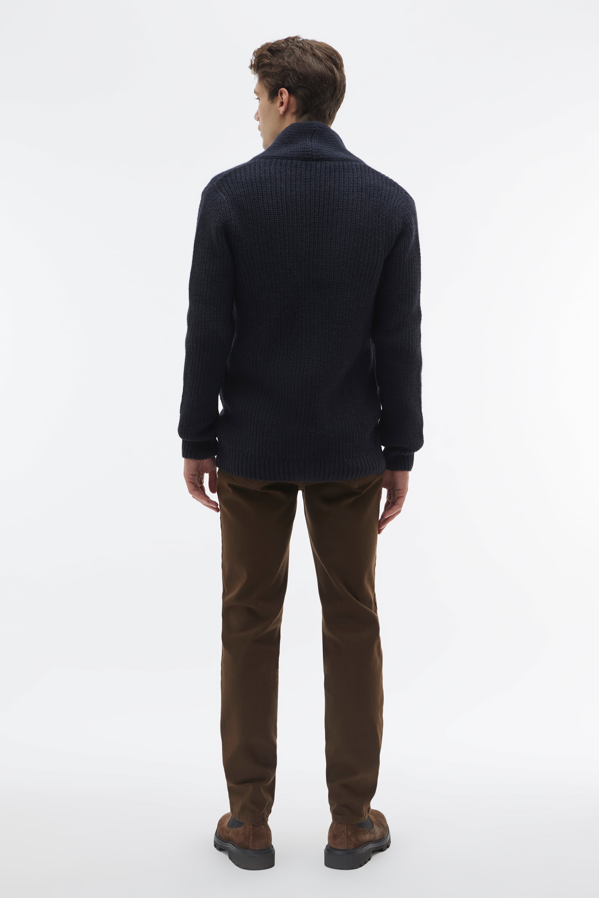 ÖRGÜLÜ YÜN KARIŞIMLI HIRKA