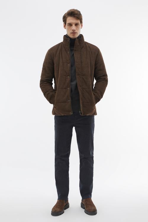 KADİFE DOKULU DİK YAKA MONT