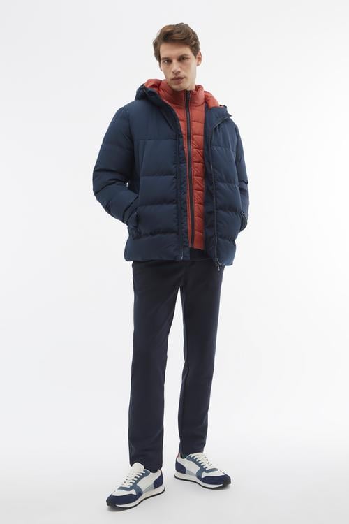 ÇİFT FERMUARLI KAPÜŞONLU ŞİŞME MONT