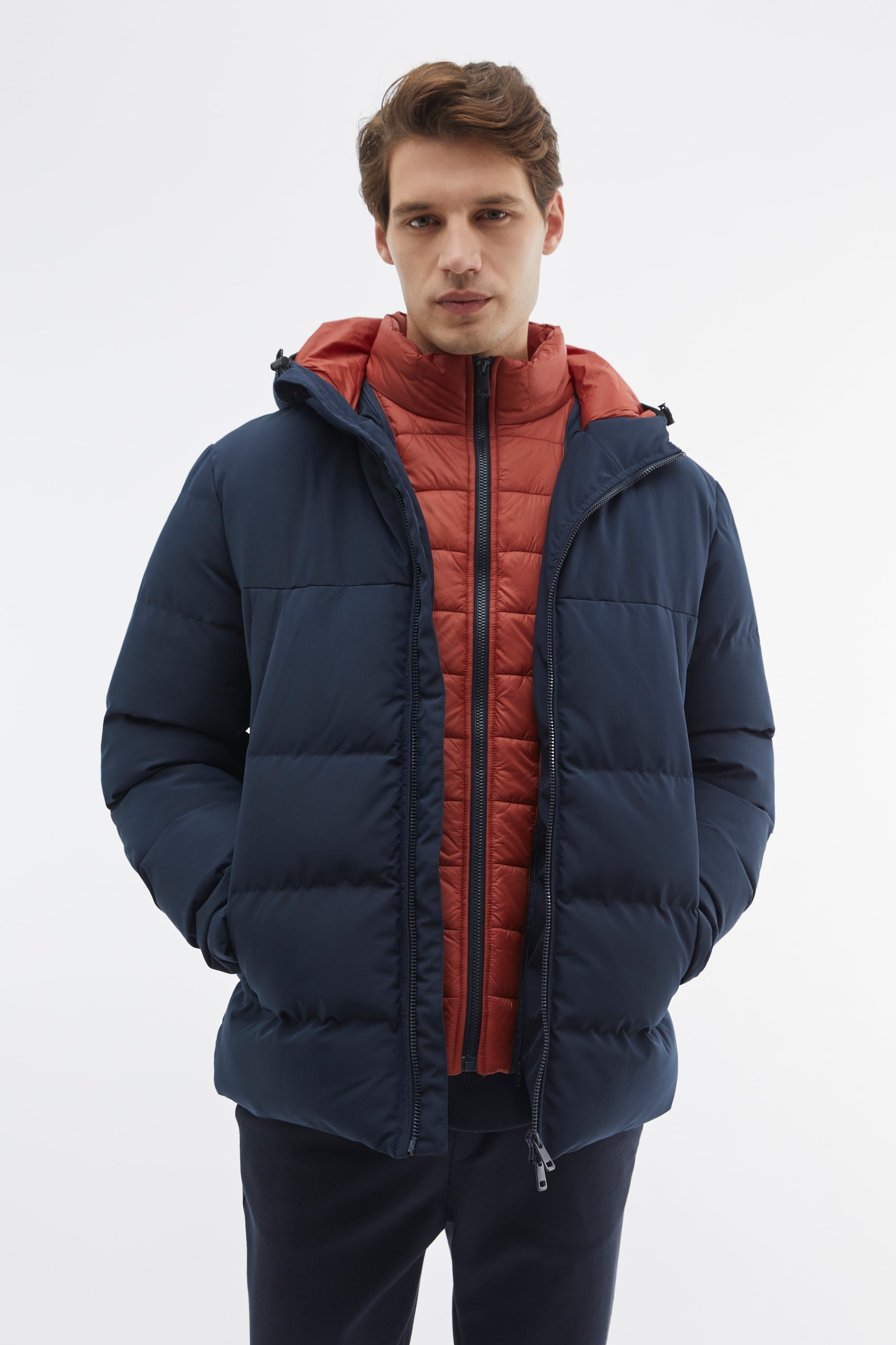 ÇİFT FERMUARLI KAPÜŞONLU ŞİŞME MONT