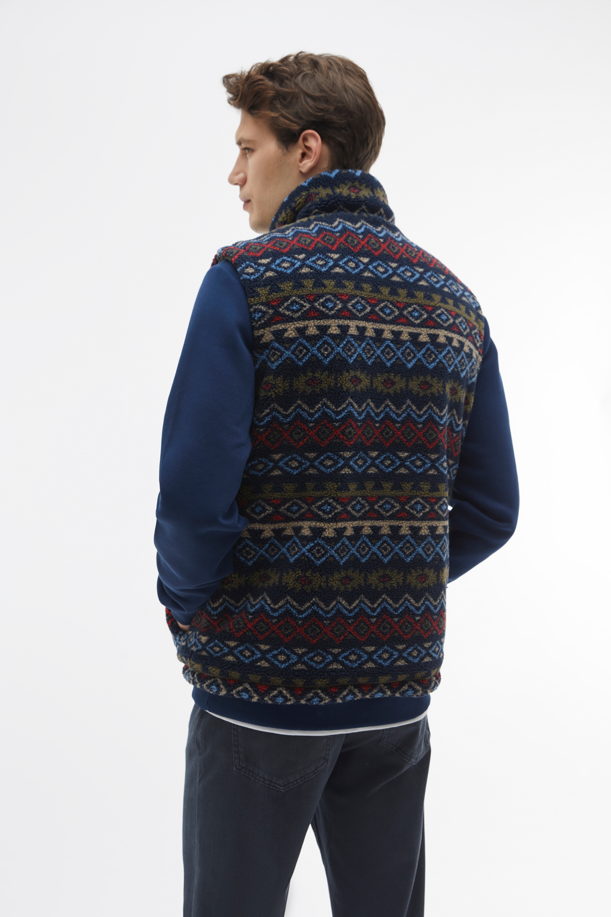 DESENLİ ÇİFT TARAFLI YELEK