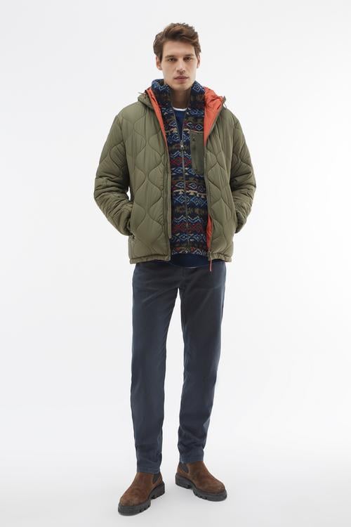 KAPİTONELİ ÇİFT TARAFLI KAPÜŞONLU MONT