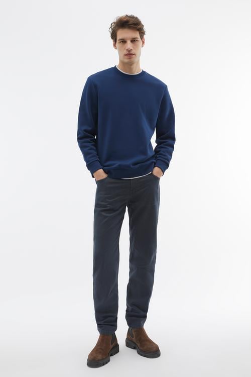  YAKA DETAYLI UZUN KOLLU SWEATSHIRT