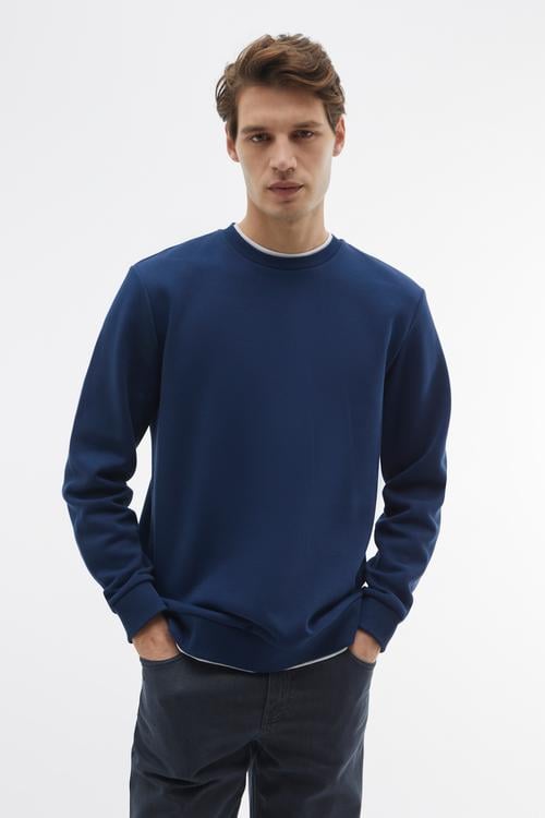  YAKA DETAYLI UZUN KOLLU SWEATSHIRT