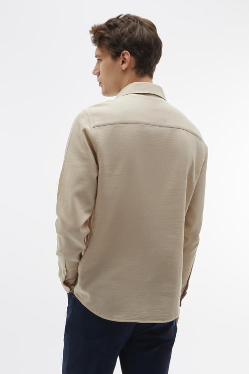 REGULAR FIT ARMÜRLÜ UZUN KOLLU GÖMLEK