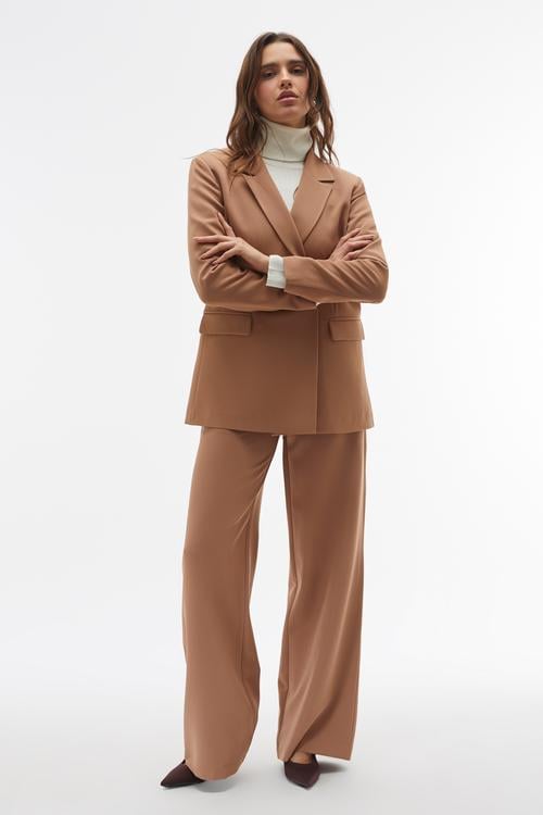 WIDE LEG PİLELİ PANTOLON