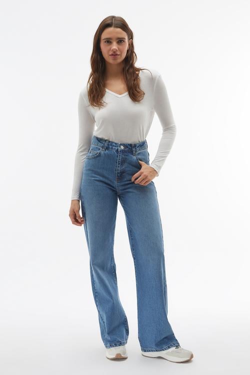 V YAKA UZUN KOLLU T-SHIRT